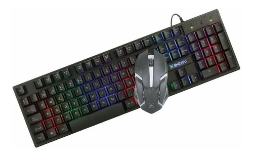 Combo Teclado Y Mouse Big Ninjas Cm-511 Gamer Retroiluminado