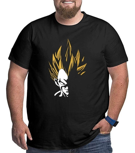 Polera Vegeta Saiyan Dragon Ball Talllas Grandes Xxl Y Xxxl 