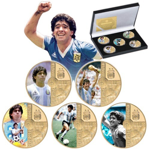 Monedas Conmemorativas Diego Armando Maradona Coleccionables