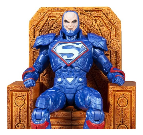 Lex Luthor Blue Power Suit Y Trono Dc Multiverse Mcfarlane