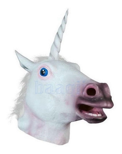 Mascara Cabeza Unicornio Latex Se El Alma De La Fiesta Ya!
