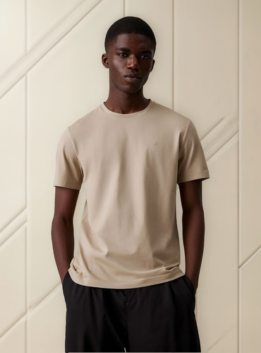Polera Liquid Touch Beige Calvin Klein