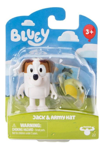 Figura Colección Bluey Story Pack Starter Jack & Army Hat