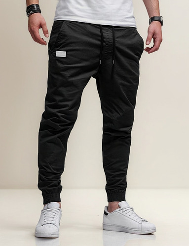 N Pantalón Jogger Cargo Casual Twill De Algodón Para Hombre