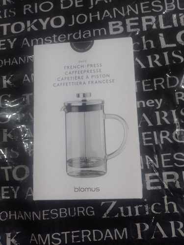 Cafetera Prensa Francesa Marca De Lujo Blomus Color Transparente