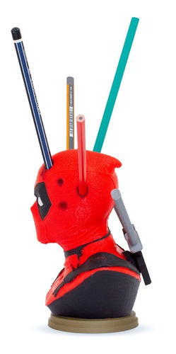 Imagen 4 de 5 de Deadpool Lapicero Figura Impresa En 3d Excelente Calidad