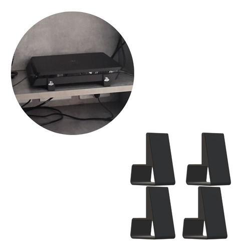 Suporte Horizontal Ps4 Fat Playstation 4 Pezinho Preto