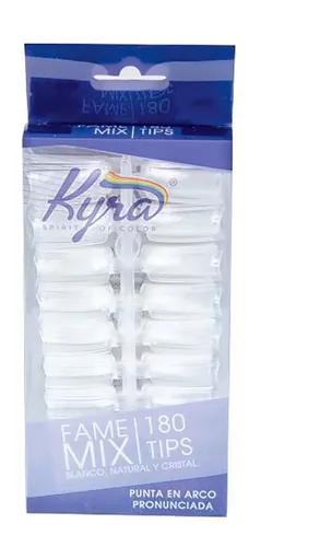 Tips Punta En C Kyra 180 Pzs , 3 Colores , Uñas Acrilicas | MercadoLibre