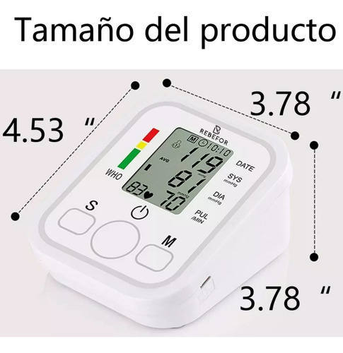 Medidor digital de presión arterial para brazos