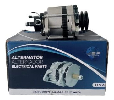 Alternador De Npr 12v 75amp Conector Redondo 1 Polea 2 Canal