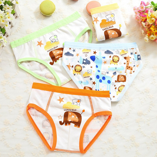 Calzoncillos Bóxer De Algodón Estilo Coreano Para Niños