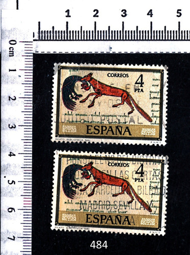 Estampillas Timbre  España 484