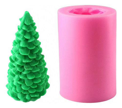 Molde De Vela 3d Para Árbol De Navidad, Molde De Silicona Pa