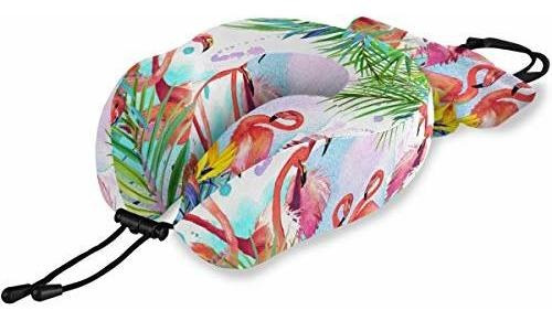 Bolso De Viaje Flamingo Travel Pillow; Get Wrapped In Extr 