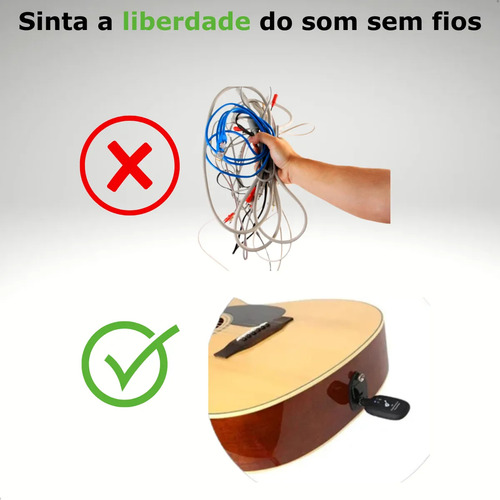 Captador Sem Fio A8: Remetente De Sinal De Guitarra De Baixo