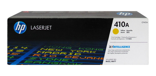 Cartucho De Toner Hp 410a (cf412a) Amarillo, 100% Original