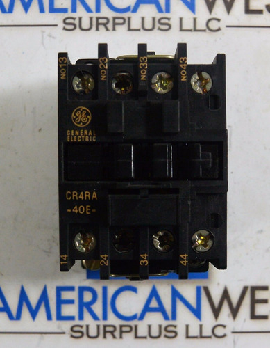 Cr4ra 40e Ge Contactor 20 Amp 600 Volt With 120v Coil Dde