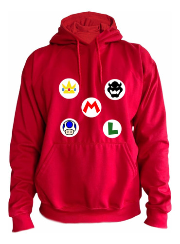 Hoodie Buzo Personajes Mario Bross