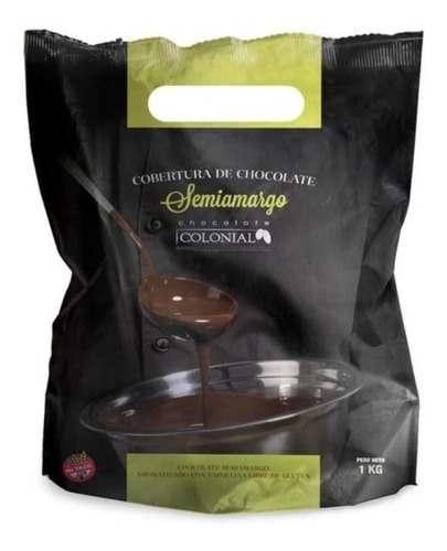 Chocolate Cobertura Colonial Semiamargo X 1kg