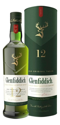 Whisky Glenfiddich 12 Años 750 Ml Importado Botella Whiskies