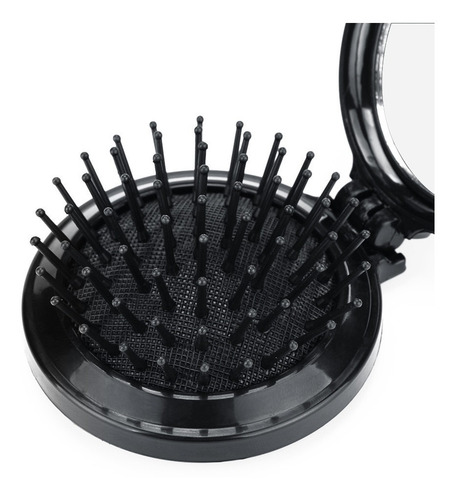 Mini Bolsillo Peine De Pelo Con Espejo Plegable Cepillo De V