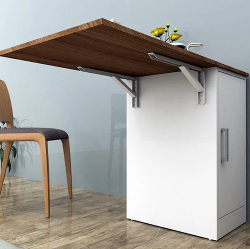 Imagen 5 de 10 de Armario Auxiliar Con Mesa Barra Plegable Desayunador LG