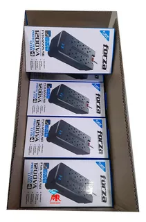 Regulador Automático De Voltaje Forza Fvr-1222usb 1200va600w Color Negro