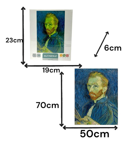 Puzzle 1000 Piezas Pintura Self Portrait Van Gogh