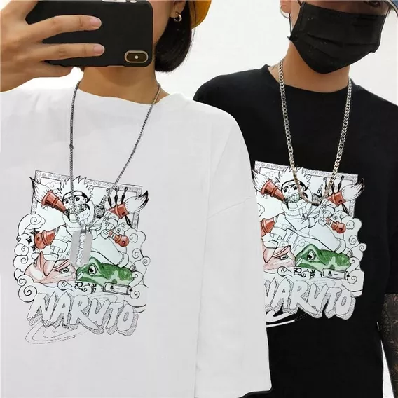 Silver Basic Naruto Camiseta y Pantalones Cortos de Chándal para Niñas Naruto Kakashi Cosplay Uniforme Japonés Anime Camiseta 