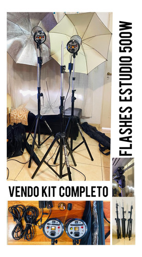 Kit Flash Estudio 500w