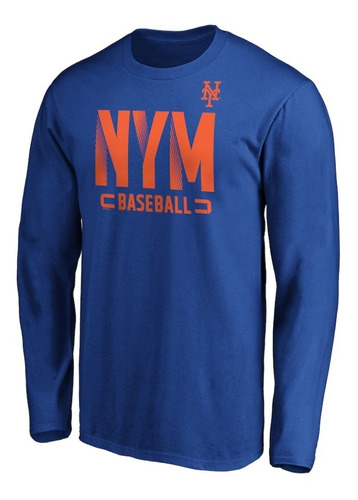 Playera Manga Larga Mets Nueva York Nym Baseball