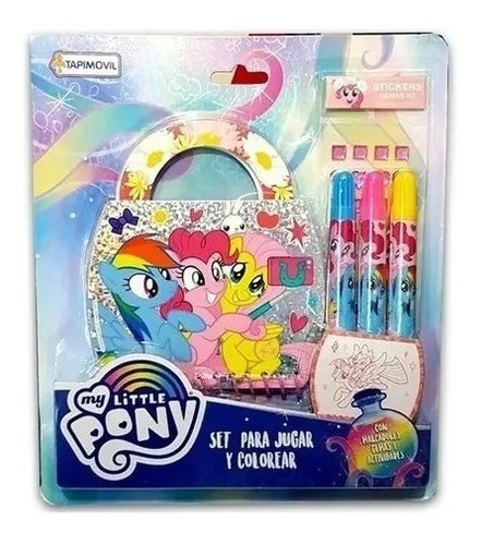 Set Arte Para Colorear Y Jugar My Little Pony Tapimovil