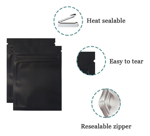 Pabckpaquete De 100 Bolsas Transparentes Reutilizables Con C