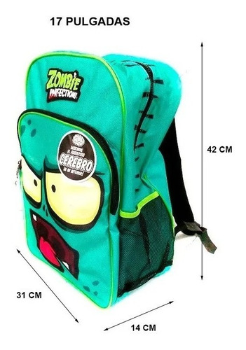 Mochila Zombie Infection 17 Pulgadas Licencia Oficial