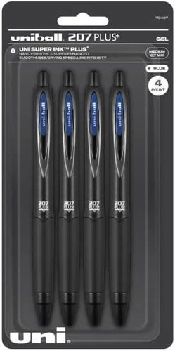 Uni-ball 207 Plus - Bolígrafos De Gel Retráctiles, Paquete D