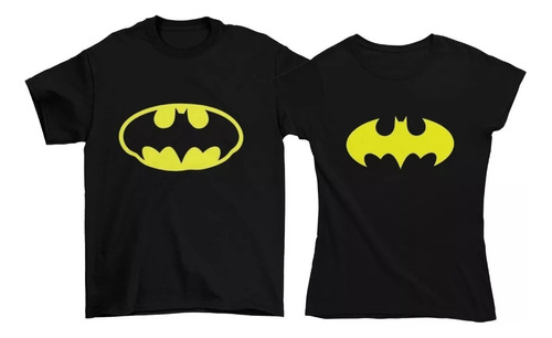 Pack Playeras Parejas Novios Batman Batichica 14 Febrer Amor