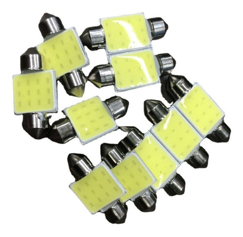 10 Luz  Led Cob Festoon Luz Interior Domo Medida Opcional