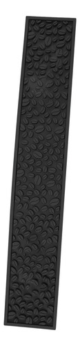 Alfombrilla De Barra De Café Negra Negra De Silicona De Pvc,