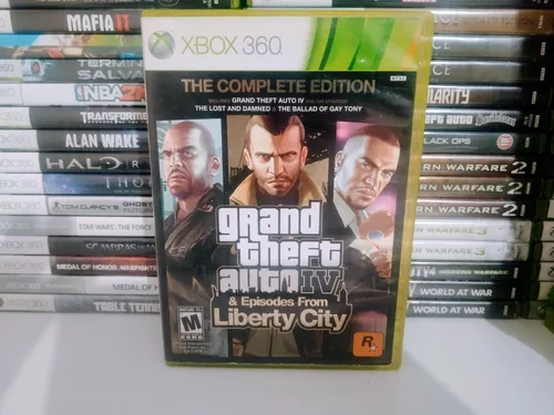 Jogo Gta 4 + Liberty City Xbox 360 Original Pack 2 Jogos