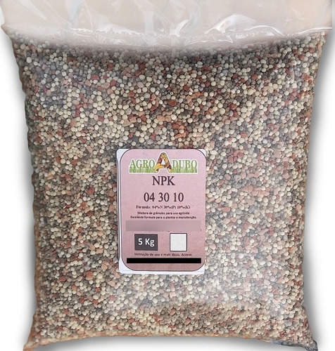 Fertilizante Npk 04 30 10 - 25kg Adubo Completo Rico Em (p)