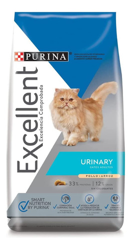 Alimento Purina Excellent, Urinario Para Gato Adulto 7.5kg  