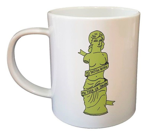 Taza De Plastico Venus Yo Decido Quien Me Toca Estatua