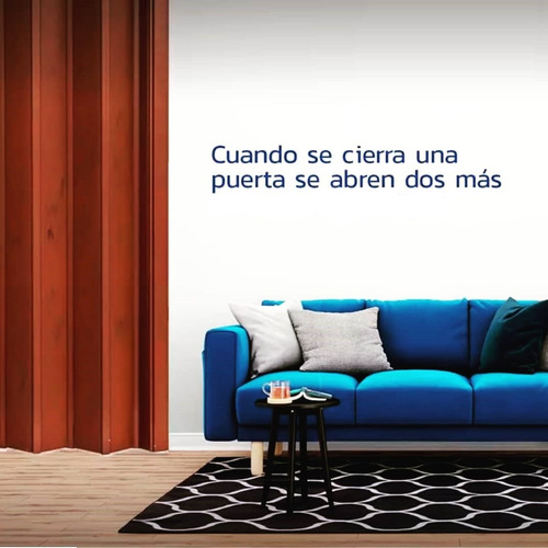 Imagen 3 de 4 de Puerta Plegadiza Pvc Reforzada Cedro Antihumedad Envio 65 +