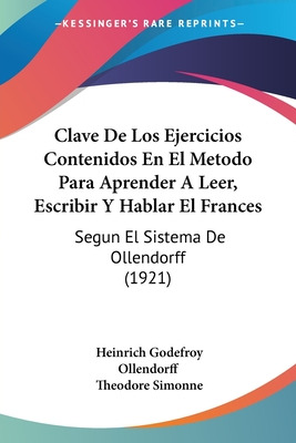 Libro Clave De Los Ejercicios Contenidos En El Metodo Par...