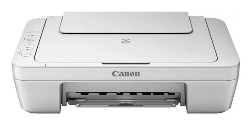 Impresora a color multifunción Canon Pixma MG2510 blanca 127V