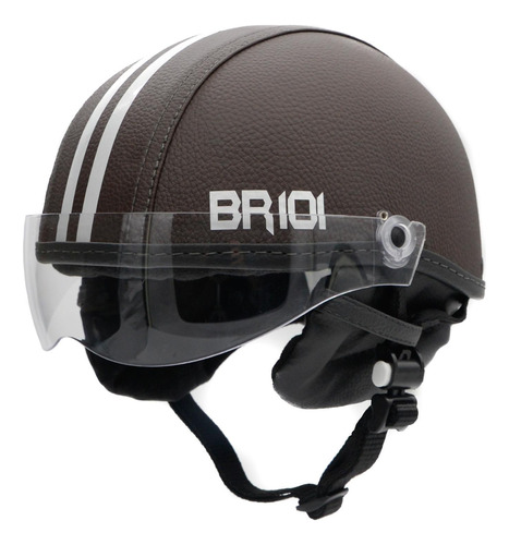 Capacete Coquinho Br 101 Café Cristal G - Scooter/bike