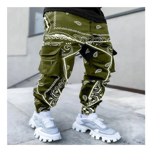 Moda Moda Pantalones De Hip - Hop Impresos Para Hombres