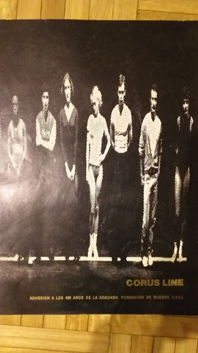 Imagen 1 de 4 de Programa Colección 1980 Corus Line Musical Teatro Colon