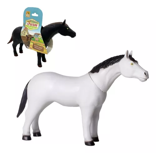 Animais da Fazenda - Bee Toys - CAVALO MALHADO - Kidverte