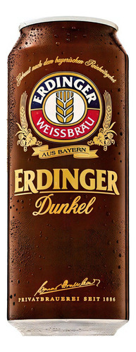 Cerveza Erdinger Dunkel Lata 500ml Origen Alemania